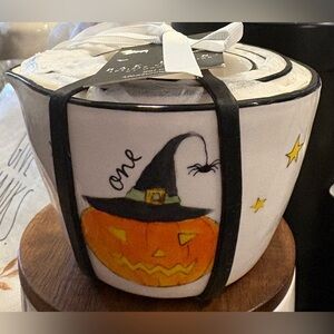 Rae Dunn Black and White Bat Design Measuring Cups